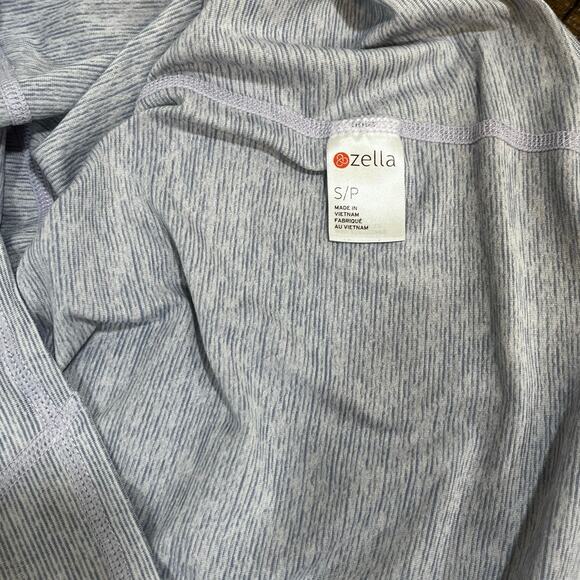 Zella Women's To & Fro Long Sleeve Hooded Lightweight Pullover Purple/Gray Sz S - Picture 10 of 10